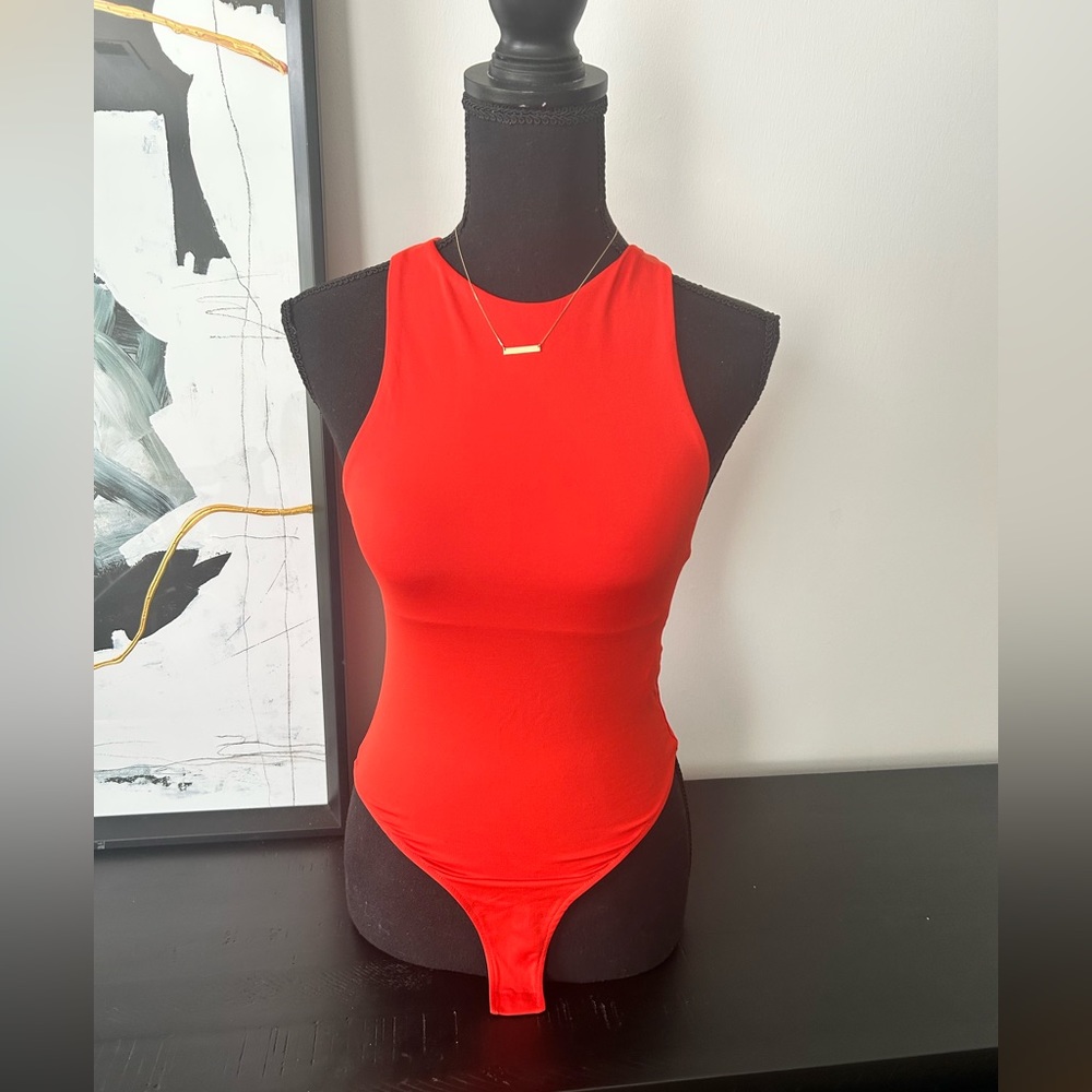 NWT Red/Orange Zara Bodysuit